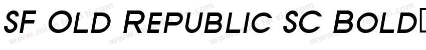 SF Old Republic SC Bold字体转换